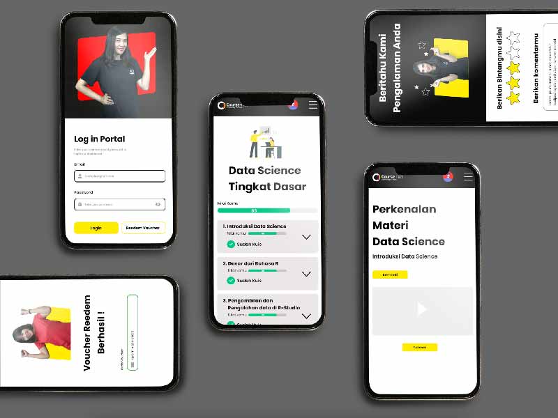 Desain Website Kursus IT CN - Portfolio Graphic Design GoesClick