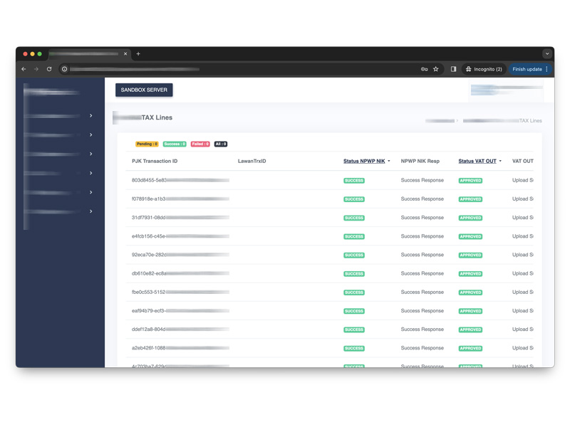 Payjak Platform Manajemen Pajak eFaktur - Web Development Jakarta